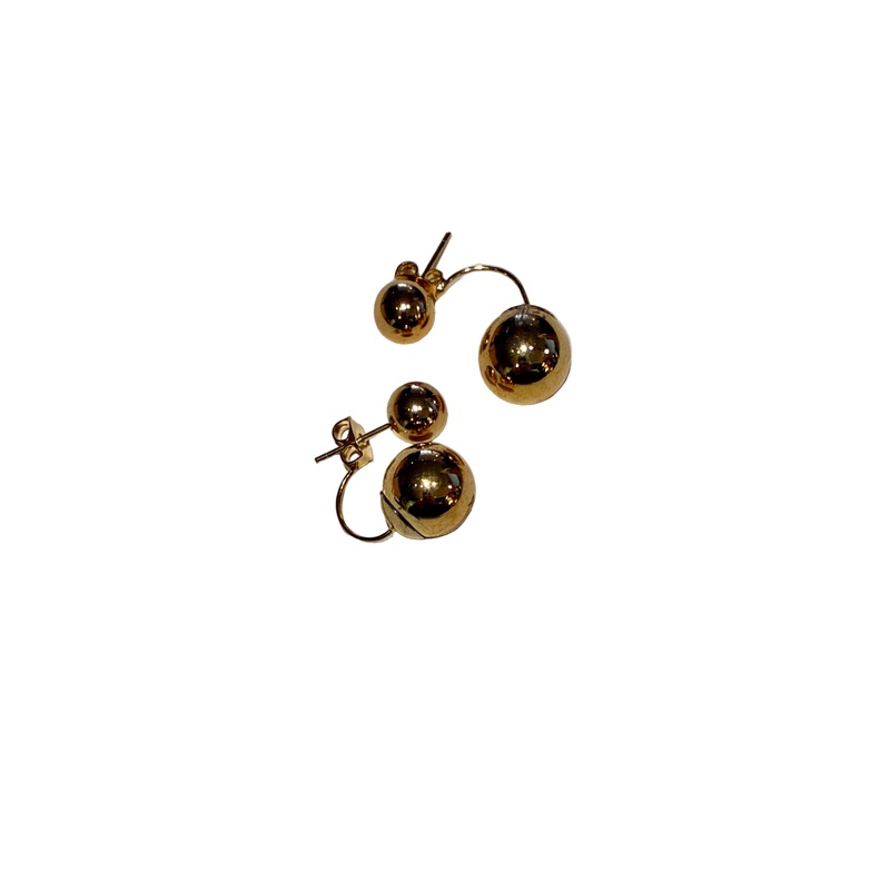 Gold Ear Jacket Studs