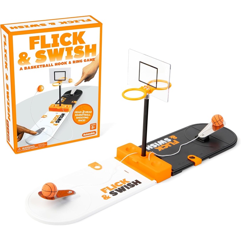 Flick & Swish, A Basketball Hook & Ring Game
